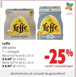 Colruyt Leffe Blond 6,6 % vol 8 x 33 cl aanbieding