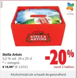 Colruyt Stella Artois 5,2 % vol 24 x 25 cl aanbieding