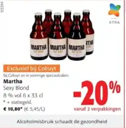 Colruyt Martha Sexy Blond 8% vol 6 x 33 cl aanbieding