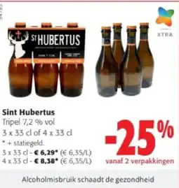 Colruyt Sint Hubertus 3 x 33 cl aanbieding