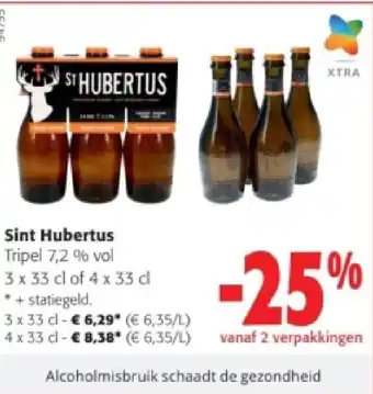 Colruyt Sint Hubertus 3 x 33 cl aanbieding