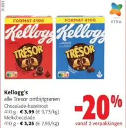 Colruyt Kellogg's Chocolade-hazelnoot 410 g aanbieding