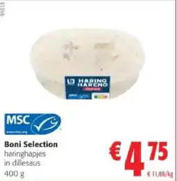 Colruyt Boni Selection haringhapjes in dillesaus 400 g aanbieding