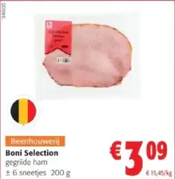 Colruyt Boni Selection gegrilde ham ± 6 sneetjes 200 g aanbieding