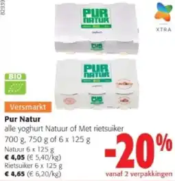 Colruyt Pur Natur alle yoghurt Natuur aanbieding