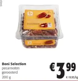 Colruyt Boni Selection pecannoten geroosterd 200 g aanbieding