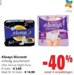 Colruyt Always Discreet aanbieding