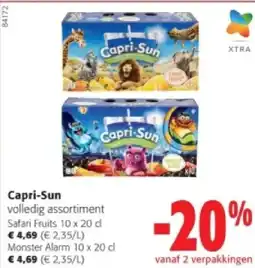 Colruyt Capri-Sun volledig assortiment aanbieding