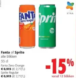Colruyt Fanta Zero Orange aanbieding
