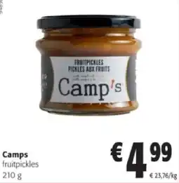 Colruyt Camps fruitpickles 210 g aanbieding