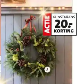 Intratuin Kunstkerstkrans aanbieding