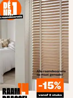 Kwantum Alle raamdecoratie op maat gemaakt aanbieding