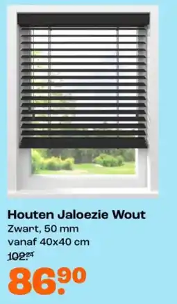 Kwantum Houten Jaloezie Wout aanbieding