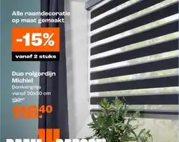Kwantum Duo rolgordijn Michiel aanbieding