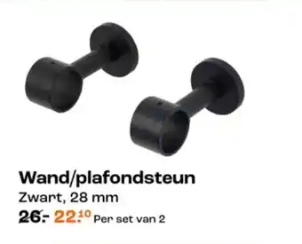 Wand/plafondsteun