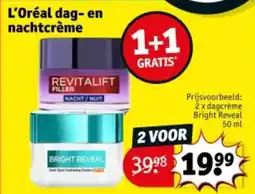 Kruidvat L'Oréal dag- en nachtcrème aanbieding