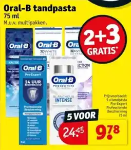 Kruidvat Oral-B tandpasta aanbieding
