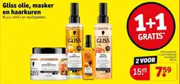 Kruidvat Gliss olie masker en haarkuren aanbieding