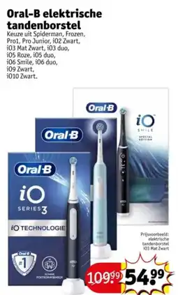Kruidvat Oral-B elektrische tandenborstel aanbieding