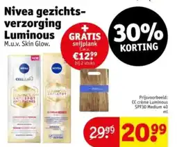 Kruidvat Nivea gezichts verzorging luminous aanbieding