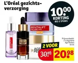 Kruidvat L'Oréal gezichts verzorging aanbieding