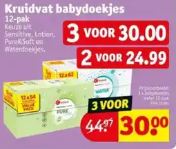 Kruidvat Kruidvat babydoekjes aanbieding