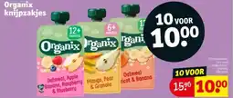 Kruidvat Organix knijpzakjes aanbieding