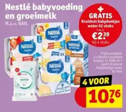 Kruidvat Nestlé babyvoeding en groeimelk aanbieding