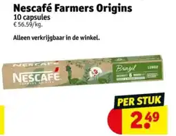Kruidvat Nescafé Farmers Origins aanbieding