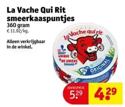 Kruidvat La Vache Qui Rit smeerkaaspuntjes aanbieding