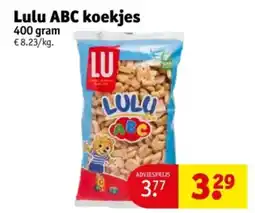 Kruidvat Lulu ABC koekjes aanbieding
