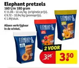 Kruidvat Elephant pretzels aanbieding