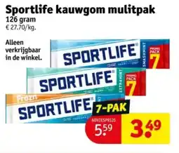 Kruidvat Sportlife kauwgom mulitpak aanbieding