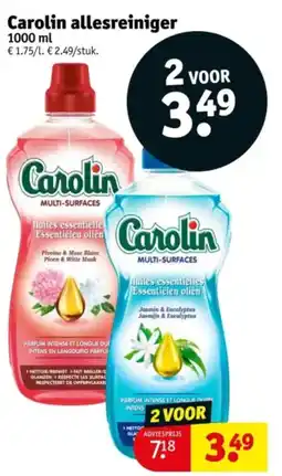Kruidvat Carolin allesreiniger aanbieding