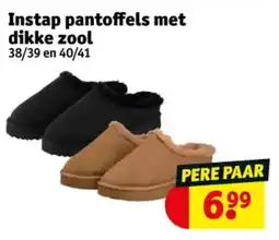 Kruidvat Instap pantoffels met dikke zool aanbieding