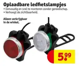 Kruidvat Oplaadbare ledfietslampjes aanbieding