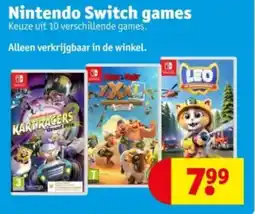 Kruidvat Nintendo Switch games aanbieding