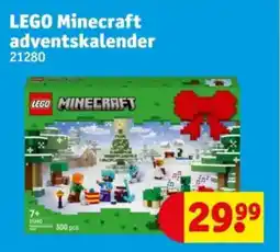 Kruidvat LEGO Minecraft adventskalender aanbieding