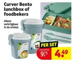 Kruidvat Curver bento lunchbox of foodbekers aanbieding