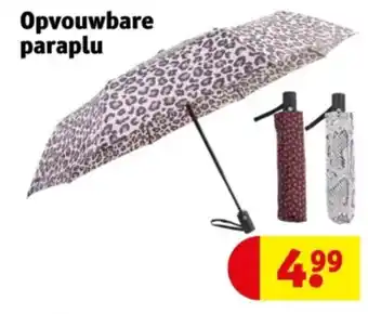Kruidvat Opvouwbare paraplu aanbieding