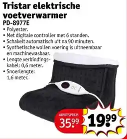 Kruidvat Tristar elektrische voetverwarmer PD-8977E aanbieding