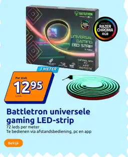 Action Battletron universele gaming LED-strip aanbieding