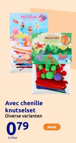 Action Avec chenille knutselset aanbieding