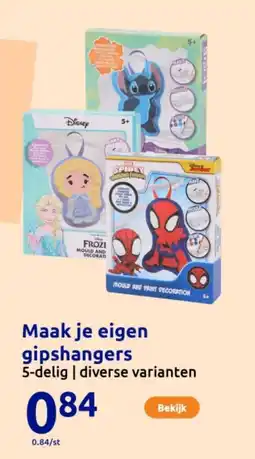 Action Maak je eigen gipshangers aanbieding