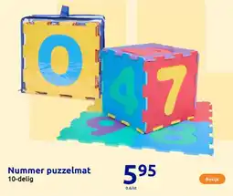 Action Nummer puzzelmat aanbieding