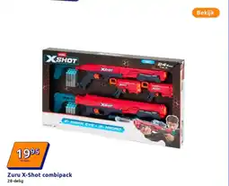 Action Zuru X-Shot combipack aanbieding