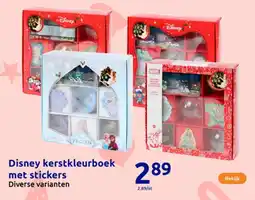 Action Disney kerstkleurboek met stickers aanbieding