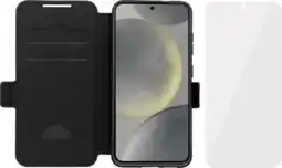 Coolblue BlueBuilt Samsung Galaxy S25 Book Case Leer Zwart + BlueBuilt Screenprotector Glas aanbieding