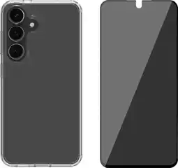 Coolblue BlueBuilt Protective Back Cover Samsung Galaxy S25 Transparant +Screenprotector Glas aanbieding