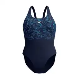 Decathlon Speedo Badpak Eco Endurance+ Hyperboom Placement Muscleback Navy/Blauw aanbieding